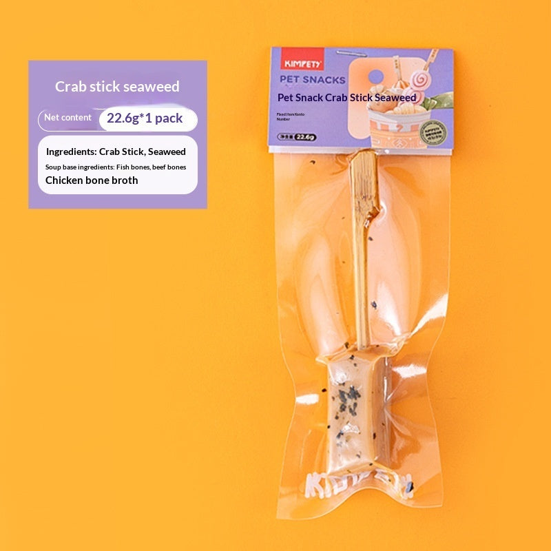 Unlock the Joy of Treat Time with New Pet Treats Dried Meat Skewers Oden Sticks